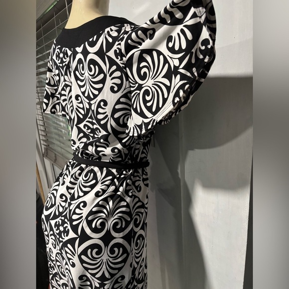 Nicole Black and White Dress - Picture 6 of 7